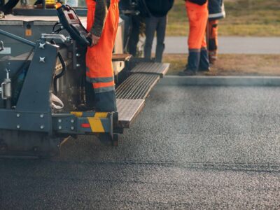 Asphalt road surfacing Portmarnock