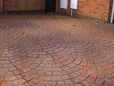 Coloured concrete driveway Beaumont